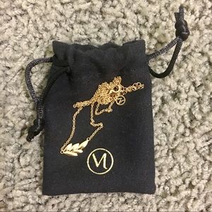 Mejuri Olive Leaf Necklace